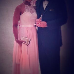 Vintage light pink formal gown - Size XS